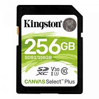 Флеш карта SDXC 256GB Kingston SDS2/256GB Canvas Select Plus w/o adapter | код 1401295 | Kingston