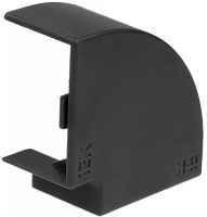 ELECOR Поворот 90град КМП 100х60 черный IEK | код EL-KK10D-P-100-060-K02 | IEK