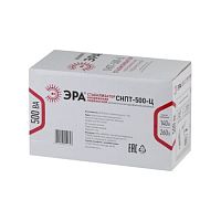 Стабилизатор напряжения переносной СНПТ-500-Ц цифровой дисплей 140-260В/220/В, 500ВА | код Б0020157 | ЭРА