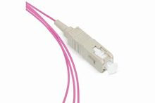 Патч-корд оптический LANMASTER, симплексный, SC/PC-SC/PC, OM4, LSZH, 15 м | код LAN-SC-SC/OM4-15 | LANMASTER