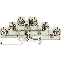 3-х этажная клемма /D/D/SL/, тип фиксации провода: пружинный, номинальное сечение: 2,5 мм кв., 20A, 500V, ширина: 5 мм, цвет: серый, тип монтажа: DIN 35 | код 56.703.3355.0 | Wieland