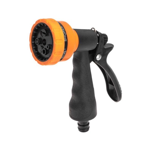 Пистолет-распылитель с резиновой ручкой 7 режимов | код 62-0282 | ЧЕТЫРЕ СЕЗОНА Пистолет-распылитель с резиновой ручкой 7 режимов | код 62-0282 | ЧЕТЫРЕ СЕЗОНА