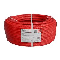 Труба гофрированная ПНД легкая d40мм с протяжкой безгалоген. трудногорючая (HFFRLS) KM-FRTG-40 (уп.15м) КМ LO62322