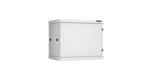 Настенный разборный шкаф TLK 19, 9U, металлическая дверь, Ш600хВ503хГ450мм, 2 пары монтажных направляющих, серый | код TWC-096045-R-M-GY | TLK