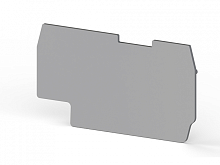 446 639, Концевой сегмент на клеммники PYK 1,5M (серый), NPP PYK 1,5M | код 0.0.0.4.46639| KLEMSAN