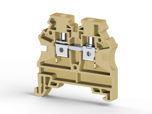 304 219, Клеммник на DIN-рейку 4мм.кв. (бежевый), AVK4 RD (RP) | код 0.0.0.3.04219RP | KLEMSAN