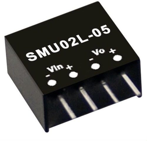 Источник питания DC-DC, 2Вт, вход 4.5…5.5В, выход 5В/80...400мА, изоляция 1500В DC, SIP4, 11.6х7.5х10.14мм, -40С…+85С | код SMU02L-05 | MeanWell Источник питания DC-DC, 2Вт, вход 4.5…5.5В, выход 5В/80...400мА, изоляция 1500В DC, SIP4, 11.6х7.5х10.14мм, -40С…+85С | код SMU02L-05 | MeanWell