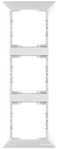 Candela - Рамка 3 поста, к механизмам серии 21, вертикальный монтаж, белый | код 2125-800-2301 | Mutlusan
