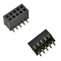 Гнездо для плат 1.27 мм RUICHI PBD1.27-10S, 10 контактов | код 61954 | Ruichi