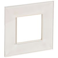 SKANDY Рамка 1-мест. SK-F21Sh стекло шамп. IEK | код SK-M12-G-K37 | IEK