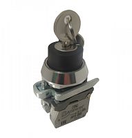 Переключатель Briswik ПЕ 182/2м -С черный 3но+1нз Ключ с фикс 3-поз , во вкл. сост. не вынимается IP40 УХЛ3 10А | код aT-YG-0Ai-0142 | Briswik