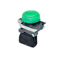 Кнопка зеленая в кожухе, 1NO, IP66, металл MTB4-BP31 | код 137190 | MEYERTEC