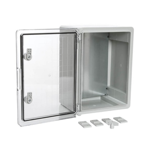 Корпус пластиковый с монтажной панелью ЩМП IP65 прозрачная дверь 400х300х170 Промрукав | код PR08.26491 | ПРОМРУКАВ