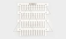 Маркировка проводника MG-TDMO-02 40491, защелкивание, D кабеля 2,9-3,5mm, 1,5-2,5mm2, поле 4x16mm, PC, HF, белая (набор 40 элементов) | код 4101885 | Cembre