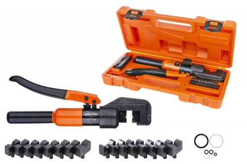 Пресс-клещи гидравлические ПГРс-70 с набором матриц (4-70 мм2), 9 штук, МастерЭлектрик TDM | код SQ1027-0103 | TDM