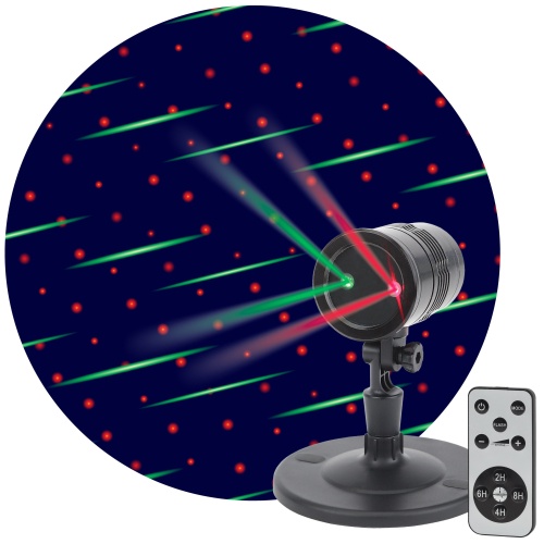 Проектор Laser Метеоритный дождь мультирежим 2 цвета 220В IP44 ENIOP-01 | код Б0041642 | Эра