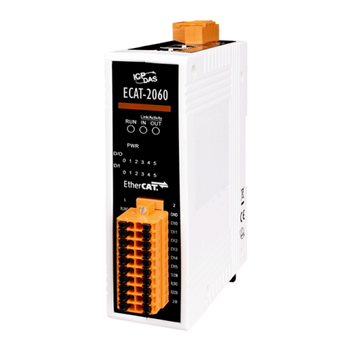 ECAT-2060 CR EtherCAT Slave I/O Module with Isolated 6-ch DI and 6-ch Relay DO (RoHS) | код 00-06100853 | ICP DAS ECAT-2060 CR EtherCAT Slave I/O Module with Isolated 6-ch DI and 6-ch Relay DO (RoHS) | код 00-06100853 | ICP DAS