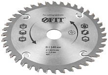 Диск пильный для циркулярных пил по ламинату 140x20/16x40T | код 37765 | FIT