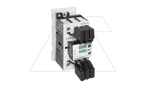 Контактор CNNK 50 10N 230V 50/60Hz, 3P, 72A, 50kVAr(400VAC по AC6-b), 230V50/60Hz, 1NO | код EA6044536N | Rade Koncar