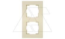Rita - Рамка 2 поста, вертикальный монтаж, сл.кость | код 2220-800-2202 | Mutlusan