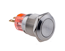 Кнопка IP67, без подсветки, с возвратом, 1NO+1NC, MT67-R11 | код 107335 | MEYERTEC