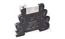 Реле с колодкой тонкое, 1CO, 24VDC, вх 6-24VAC/VDC, винт | код RNC1CO024+SNB05-E-A| Shenler