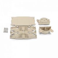 Набор для комплектации боксов FO-19BX для сварки (сплайс бокс): сплайс-пластина и организаторы для кабеля для боксов на 24 КДЗС, Hyperline FO-SPL-1U-KIT | код 47876 | Hyperline