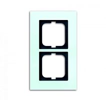 Рамка 2-постовая, серия carat, белое стекло | код 1754-0-4251 | ABB