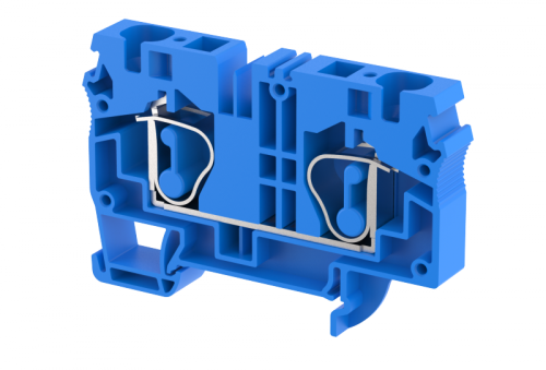 Клемма проходная пружинная 16 мм2, на 3 подключения, синяя SQ16-1X2-BLUE | код 2106050001 | Elmex Клемма проходная пружинная 16 мм2, на 3 подключения, синяя SQ16-1X2-BLUE | код 2106050001 | Elmex