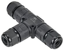 Коннектор кабельный герметичный WTP-106 3 PIN IP68 | код UWC10-T-016-3-68 | IEK