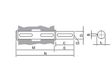 Входной вал редуктора 063, 63A, Q63 диаметр внутренний/наружний 19/18 мм. | код K0635006 | INNOVARI