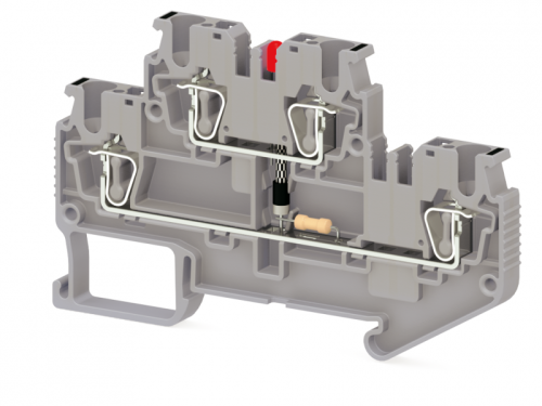 311 469, Пружинная клемма серии SRD 2,5-2FLD-220VAC (Серый) | код 0.0.0.3.11469 | KLEMSAN 311 469, Пружинная клемма серии SRD 2,5-2FLD-220VAC (Серый) | код 0.0.0.3.11469 | KLEMSAN
