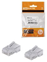 Разъем RJ-45 UTP для кабеля кат. 5Е, 8P8C (2 шт), TDM | код SQ0561-0028 | TDM