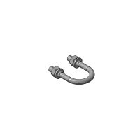 Хомутик D28мм С437 гальванопокрытие | код. П0000000630 | Завод ЭМИ Курган