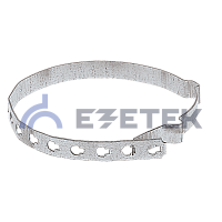 Держатель проводника круглого 8 мм для водосточных труб 80-120 мм, оцинкованная сталь | код 91061 | ЕЗЕТЕК