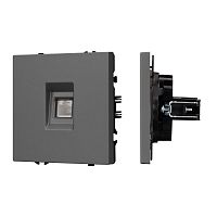 Механизм компьютерной розетки SCT-NOBE-MPC1-SFPL-GR RJ-45 CAT6 Arlight 054307