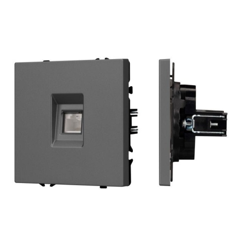 Механизм компьютерной розетки SCT-NOBE-MPC1-SFPL-GR RJ-45 CAT6 Arlight 054307
