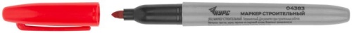 Маркер строительный перманентный, красный | код 4383 | FIT фото 2