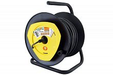 Удлинитель на катушке силовой народный с 1 выносной роз. ПВС 1300 Вт б/з, 40м | код SQ1307-0403 | TDM НАРОДНЫЙ