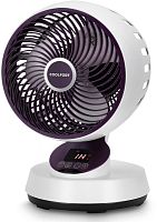 Вентилятор настольный Coolfort CF-2019 40Вт скоростей:3 ПДУ белый/фиолетовый | код 2035092 | COOLFORT