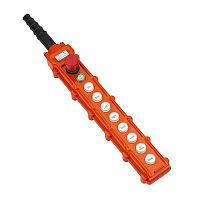 Пульт кнопочный NP3-4K на 8 кнопок, кнопка «ВКЛ» с фикс., повор. «Грибок» c фикс. IP65 (R) | код 586059 | CHINT