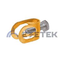 Зажим соединительный пруток — стержень, латунь | код 90555 | ЕЗЕТЕК