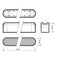 Светильник трековый светодиодный низковольтный ДПО16 1406 6W 4000K grid 60° черныйIP20 Jazzway | код 5056398 | JazzWay