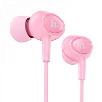 Проводные наушники-вставки с микрофоном Hoco M3 Pink | код 6957531031864 | Hoco