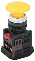 Кнопка управления AEА-22 "Грибок" d=22мм 1з+1р желтая | код BBG30-AEA-K05 | IEK