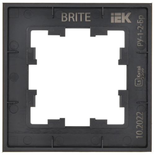 BRITE Рамка 1-мест. РУ-1-2-Бр стекло черн. матовый IEK | код BR-M12-G-31-K02 | IEK фото 3 BRITE Рамка 1-мест. РУ-1-2-Бр стекло черн. матовый IEK | код BR-M12-G-31-K02 | IEK фото 3