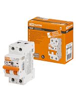 Диф.автомат АД2P 2Р С10 10мА 6кА тип АС TDM | код SQ0204-0603 | TDM