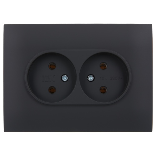 SKANDY Роз. 2-я без з/к/ш 10А в сб. SK-R10G граф. IEK | код SK-R20-10-K53-F | IEK фото 4 SKANDY Роз. 2-я без з/к/ш 10А в сб. SK-R10G граф. IEK | код SK-R20-10-K53-F | IEK фото 4