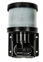 Датчик движения инфракрасный ДД-018-B 1200Вт 220 градусов 12м, IP44 черный ASD | код 4690612001906 | LLT