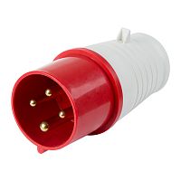 Вилка 024 переносная 3Р+РЕ 32А 380В IP44 REXANT | код 11-8904 | REXANT